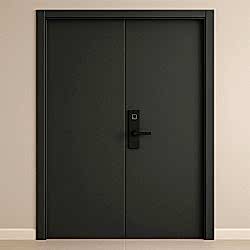 60 Dakika Yangına Dayanıklı Çift Kanatlı Ahşap Kapı EI60 Sertifikalı